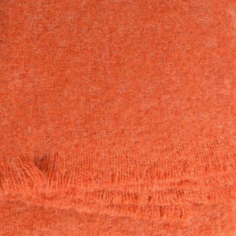 Châle mohair Mylene orange fabriqué en France