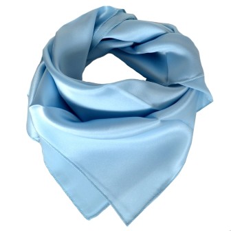 Carré en soie ciel
