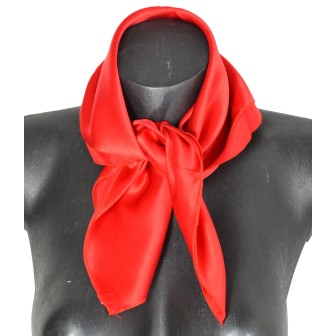 Carré en soie rouge - Qualité Sup.