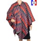 Poncho laine Elixir violet made in France