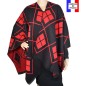 Poncho Anglo rouge made in France