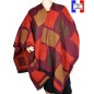 Poncho Alliage bordeaux made in France