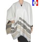 Poncho panthère blanc  made in France