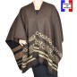 Poncho panthère marron  made in France