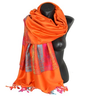 Pashmina indien orange