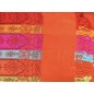 Pashmina indien orange foncé