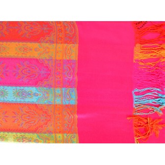 Etole style pashmina indien rose
