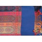 Pashmina indien bleu marine