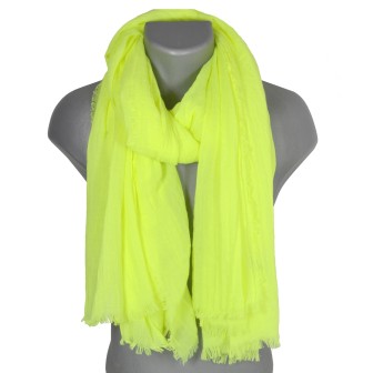 Grand cheche jaune fluo