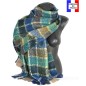 Châle mohair Make up vert fabriqué en France