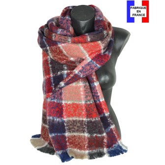 Châle mohair Make up rouge