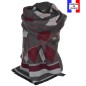 Châle Arlequin gris made in France