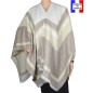 Poncho Agora beige made in France