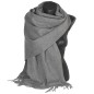 Châle en 100% cachemire de mongolie gris