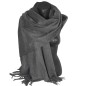 Châle en 100% cachemire de mongolie gris foncé