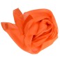 Grand carré mousseline orange fabriqué en France
