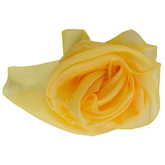 Grand carré mousseline jaune fabriqué en France