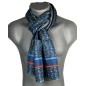 Echarpe soie homme Tiffany – Dragon fly bleu