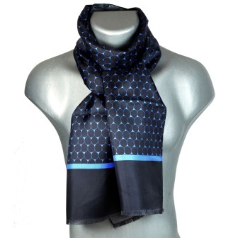 Echarpe soie homme Dufy – Écailles