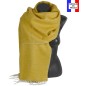 Châle mohair Koala moutarde fabriqué en France