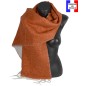 Châle mohair Koala orange fabriqué en France