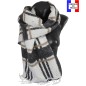 Châle mohair Karité noir fabriqué en France