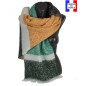 Châle mohair Magique vert fabriqué en France