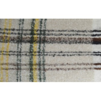 Châle mohair Maestro beige vert fabriqué en France