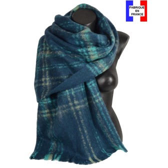 Châle mohair Maestro vert fabriqué en France