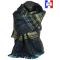 Châle mohair Maestro bleu fabriqué en France