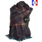 Châle mohair Maestro violet fabriqué en France