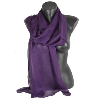 Etole crêpe de soie violette