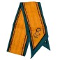 Foulard tête poignet ceinture Eperon orange