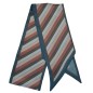 Foulard tête poignet rayures et ronds bleu