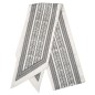 Foulard tête poignet blanc noir