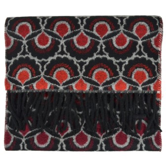 Echarpe cashcryl Ginseng rouge Made in France