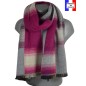 Echarpe homme Opale rose fabriquée en France