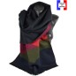 Châle Ailleurs bleu-rouge made in France