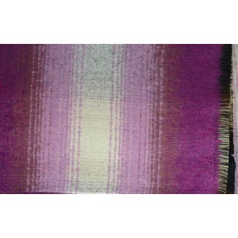 Châle mohair Onde rose made in France