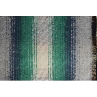 Châle mohair Onde vert made in France