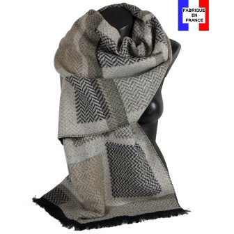 Châle Agnella gris made in France