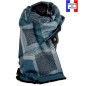 Châle Agnella bleu made in France