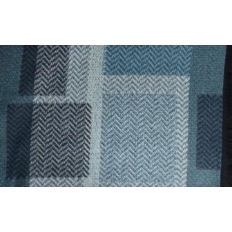 Châle Agnella bleu made in France