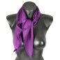 Carré mousseline violet fabriqué en France