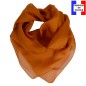 Carré mousseline orange foncé fabriqué en France