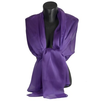 Etole cérémonie en soie violette fabriquée en France