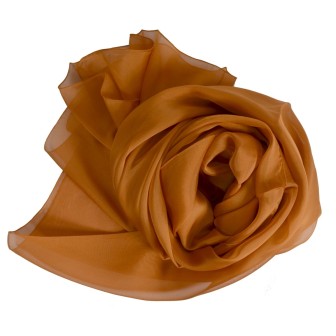 Etole cérémonie en soie orange foncé fabriquée en France