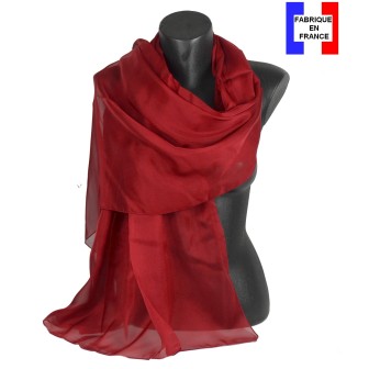 Etole cérémonie en soie bordeaux fabriquée en France