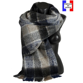 Châle mohair Make up noir fabriqué en France