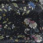 Etole mousseline soie liberty fond noir